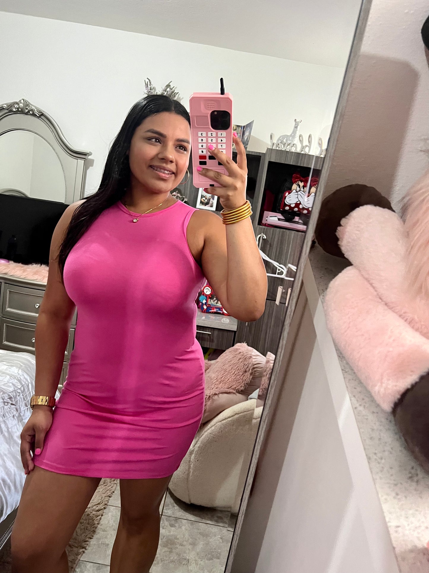 Pinky Short Dress